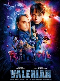 In the 28th century, Valerian (Dane DeHaan) and Laureline (Cara Delevingne) are a team of special operatives charged with maintaining order throughout the human territories. Under assignment from the Minister of Defense, the two embark on a mission to the astonishing city of Alpha-an ever-expanding metropolis where species from all over the universe have converged over centuries to share knowledge, intelligence and cultures with each other. There is a mystery at the center of Alpha, a dark force which threatens the peaceful existence of the City of a Thousand Planets, and Valerian and Laureline must race to identify the marauding menace and safeguard not just Alpha, but the future of the universe. Directed by Luc Besson.